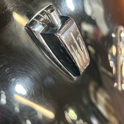Ludwig 14" deep X 22" head Vistalite Bass Drum (11285-1236) Early 70's - Black Vistalite image 8