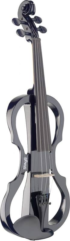 Pack Violon électrique Stagg EVN X-4/4 noir + étui + casque image 1