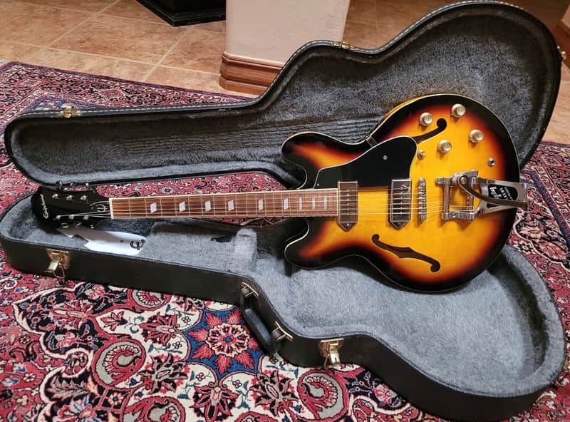 Epiphone Casino 2018 - Vintage Sunburst w/ Upgrades image 1