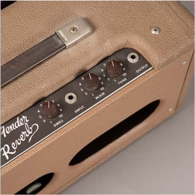 Fender 1963  Reverb Unit Brownface Hallgerät 6G15 Cover Vintage 1963 - brown image 3