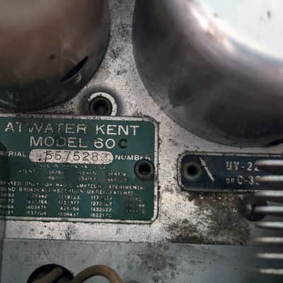 Atwater Kent Model 60C Metal Body Working with F4 Speaker 1920s image 20