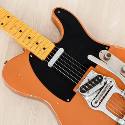 Telecaster Partscaster MJT Relic Copper Lacquer w/ Fender Licensed Neck, Lollar, Bigsby B16 & Case image 7