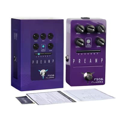 FLAMMA FS06 Digital Preamp Pedal Guitar Effects Pedal with Built-in Cabinet Simulation 7 Preamp Models Saveable Preset image 6