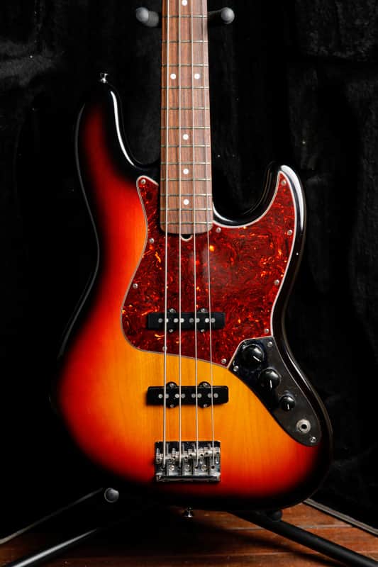 Fender American Standard Jazz Bass 3-Colour Sunburst 2008 Pre-Owned image 1
