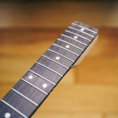 Telecaster Neck – Roasted Maple & Rosewood | Unfinished | 21 Frets | Bone Nut image 15