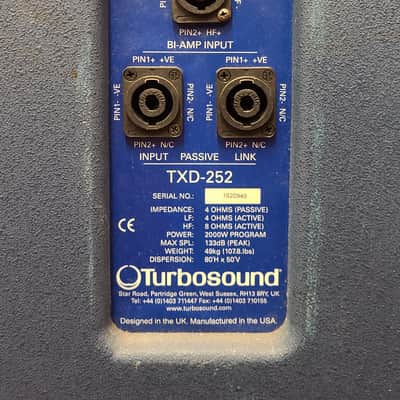 Turbosound Txd 252 dual 15" 2 way loudspeakers tested works image 6