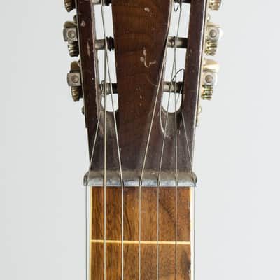 Audiovox 7-String Lap Steel Electric Guitar, c. 1935, ser. #2369, original black hard shell case. image 5
