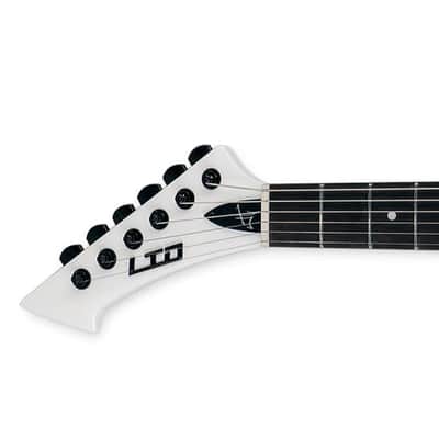 ESP LTD James Hetfield Signature Snakebyte Left-Handed Guitar w/ EMG JH Set Pickups & Hardshell Case - Snow White image 8