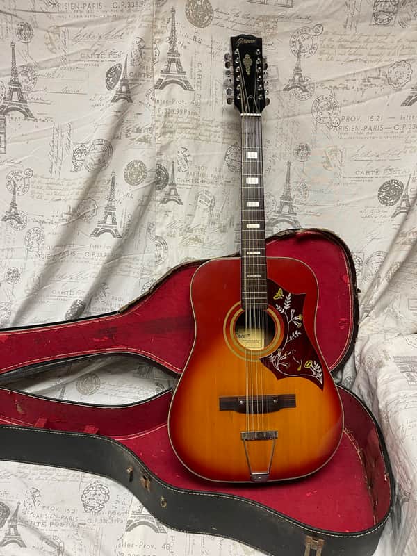 Greco W-303 HummingBirdモデル Greco Hummingbird Lawsuit Copy 1960's 12-String Heritage Cherry