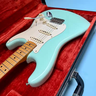 2010 Fender Classic '50s Stratocaster Surf Green w/Fender Black Tolex Hardcase image 5