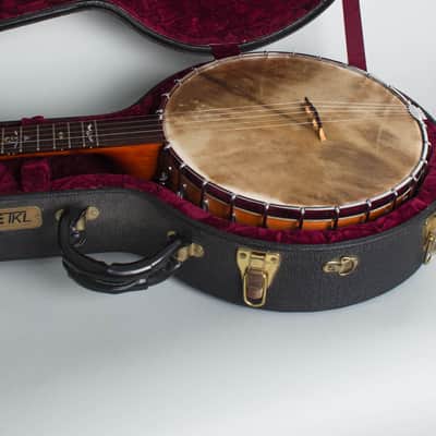 Ome Deluxe Juniper 12" Old Time 5 String Banjo (2005), ser. #4912, original black tolex hard shell case. image 12