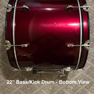Verve Percussion 4-Piece Shell Pack - Wine Red image 4