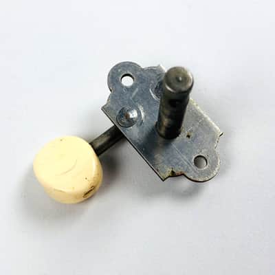 Waverly Late 1930s–Early 1940s Bass Side Open-Gear Tuner (Single) - Nickel image 2