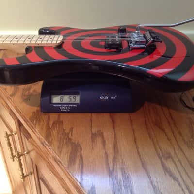 Kramer Music Yo 1984 early 2000's Red/Black Bullseye image 11