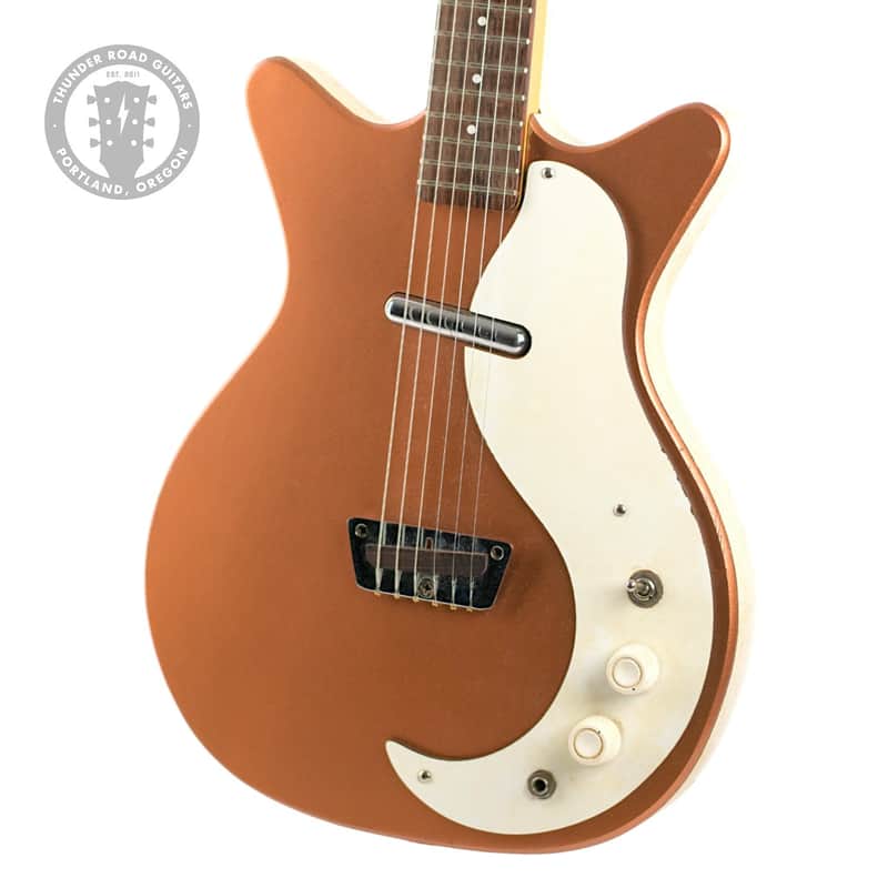1960s Danelectro DC-1 Double Cut Electric Guitar Copper