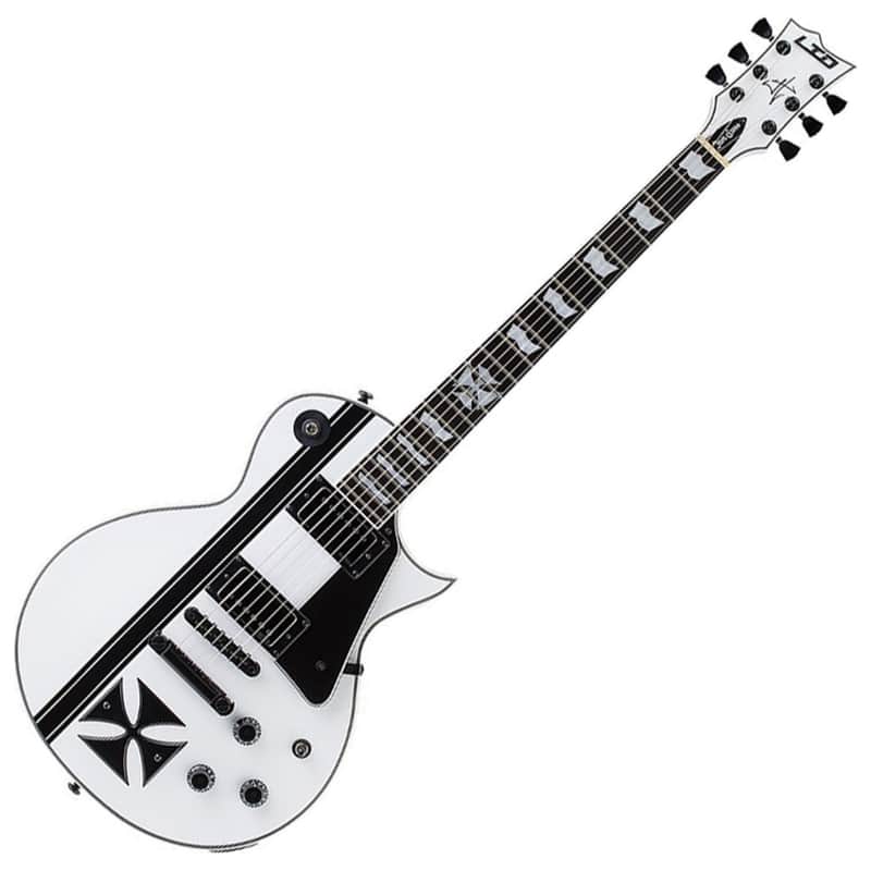 ESP LTD James Hetfield Iron Cross SW - Snow White image 1