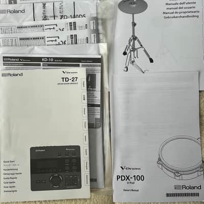 Roland TD-27KV2 V-Drum Kit with Mesh Pads 2022 - Present - Black image 9