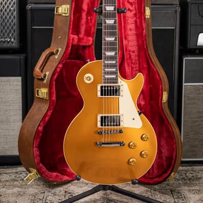 Gibson Les Paul Standard 50's Gold Top Electric Guitar - Gold with Hardshell Case image 13