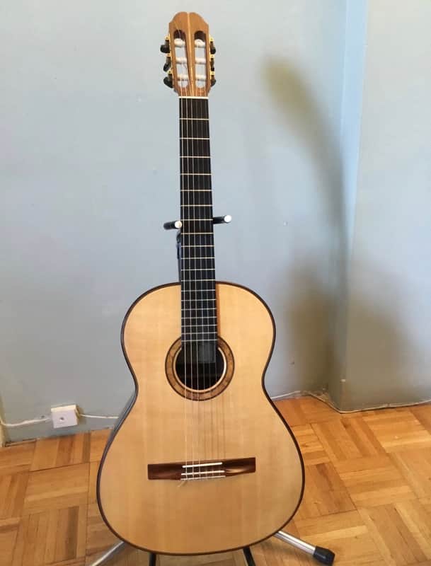 Sergei de Jonge Sergei De Jonge Lattice-Braced Spruce Top Classical Guitar 2004 - French polish image 1