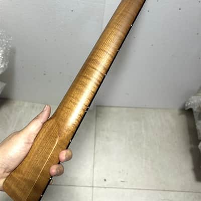 24inch short scale 22 fret Roasted flame Maple guitar neck part ROSEWOOD image 6