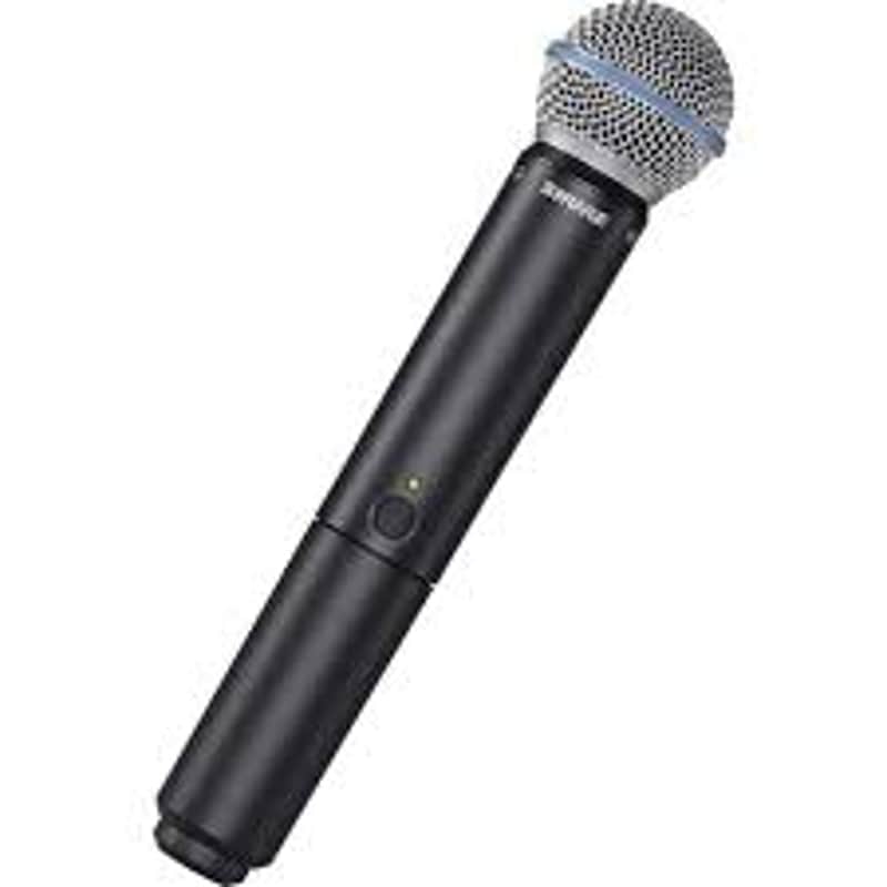Shure BLX2/B58 Handheld Wireless Transmitter with BETA 58A Vocal Mic Capsule - for use with BLX Wireless Microphone Systems (Receiver Sold Separately) | H11 Band image 1