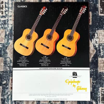 1989 Epiphone Acoustic Collection Guitar Catalogue! E20 image 2