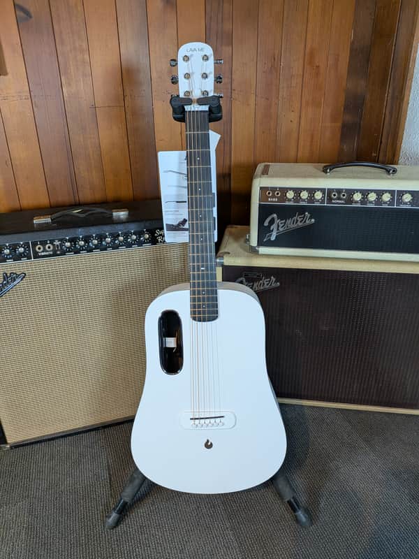 Lava Music ME Play AcousticElectric Guitar With Gig Bag & Charging Dock - Frost White (Demo) image 1