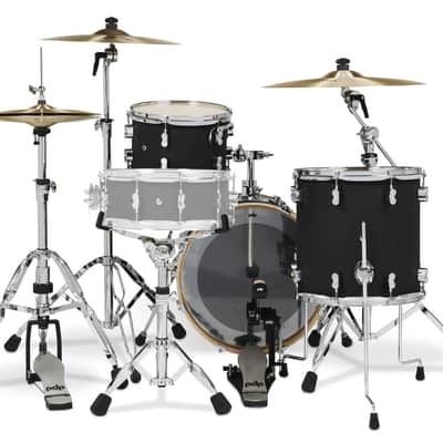 PDP Concept Maple Series 3-Piece Bop Shell Pack - Satin Black (PDCM18BPBK) image 4