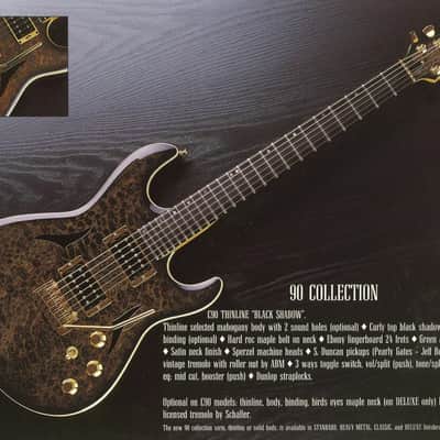 Lâg Collection C90 Thinline 1990-1991 Black Shadow image 8