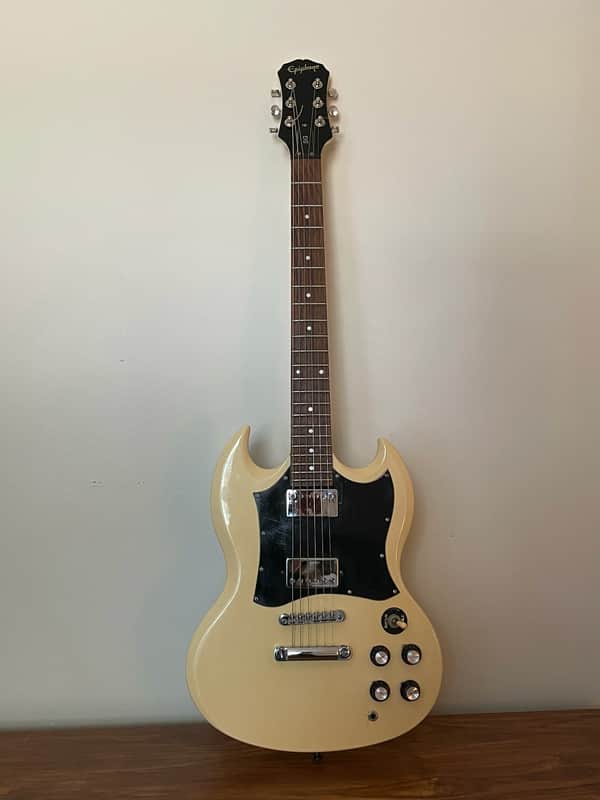 Epiphone '61 Les Paul SG Standard Early 2000s White image 1