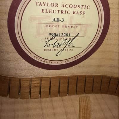 Taylor AB-3 Acoustic Bass 1999 image 9