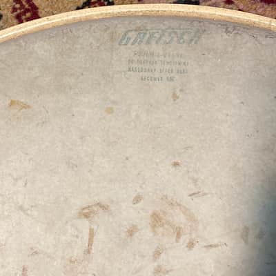 Used Vintage Gretsch 14” Permatone Drumheads Mid-60s image 3