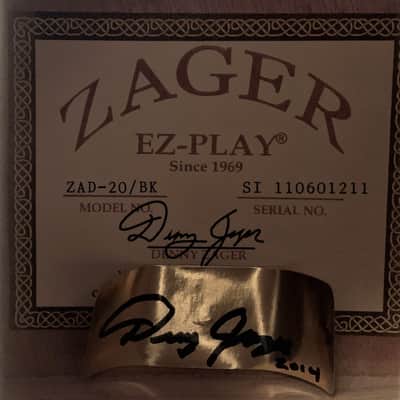 Zager ZAD-20 Dreadnought Black image 3