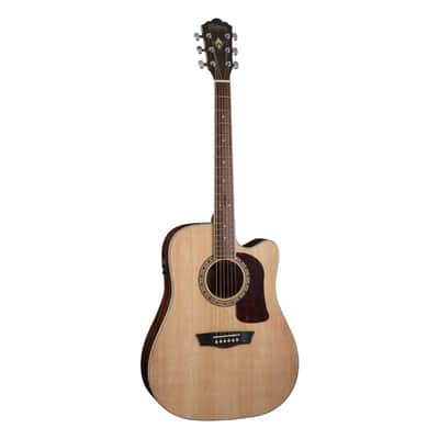 Washburn D10SCE Heritage 10 Acoustic Electric Guitar (Natural) *USA Small Business* image 1