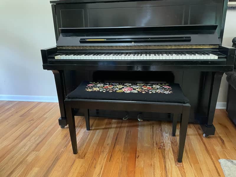 Steinway 1098 1965 - ebony image 1