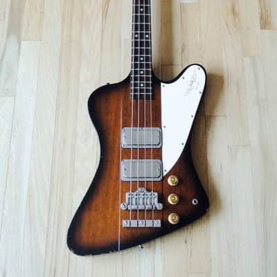 1991 Greco Thunderbird IV TB1100 Electric Bass Guitar Japan Fujigen Gibson Lawsuit w/Original Case image 2