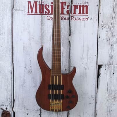 Peavey Cirrus 5 Bubinga Bass 5 String Electric Bass Guitar Natural with Gig Bag image 3