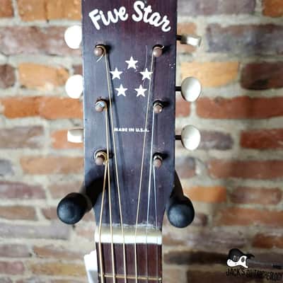 Five Star/Harmony Stella Parlor Acoustic Guitar w/ Goldfoil Pickup & Rubber Bridge (1960s, Redburst) image 18