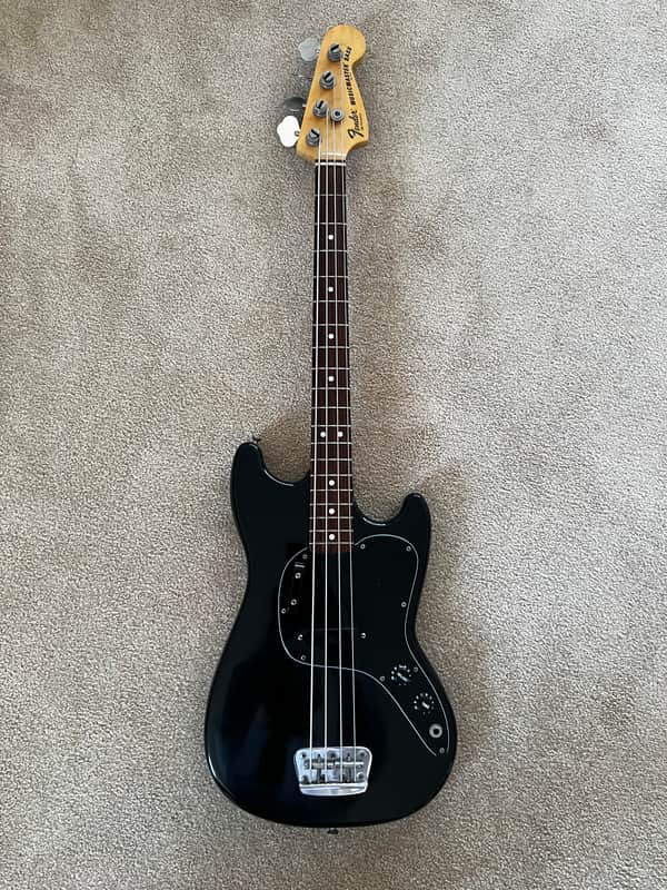 Fender Musicmaster Bass 1975 - 1981 - Black image 1