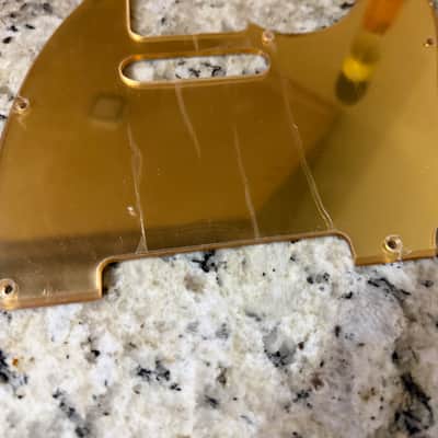 Unbranded Gold plastic pickguard for fender telecaster image 2