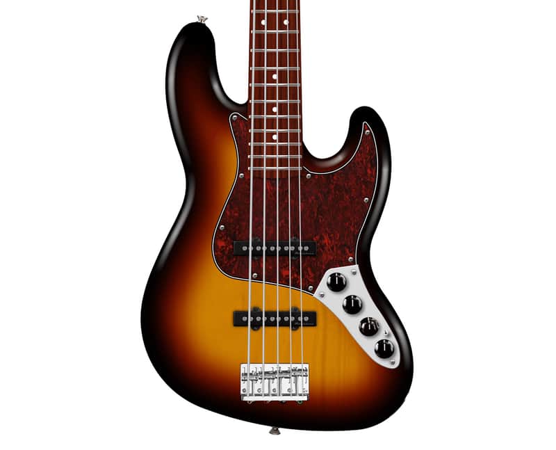 Used Fender Player II Modified Active Jazz Bass V - 3 Tone Sunburst image 1