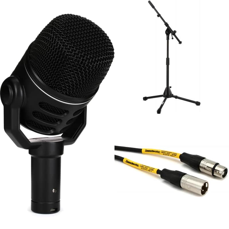 Electro-Voice ND46 Supercardioid Dynamic Instrument Microphone with Stand and Cable image 1