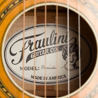 Fraulini Ermida Flat Top Acoustic Guitar (2020), ser. #E-256, Ameritage hard shell case. image 13