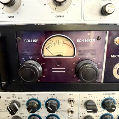 Collins 212Y tube preamplifier/ 60H mixer c 1940’s 1950 - Racked original vintage remote microphone preamp mic-pre image 3