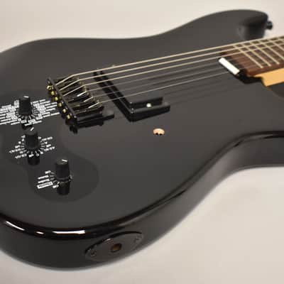 1990s Optek Fretlight FG-200 Project Guitar Black image 7