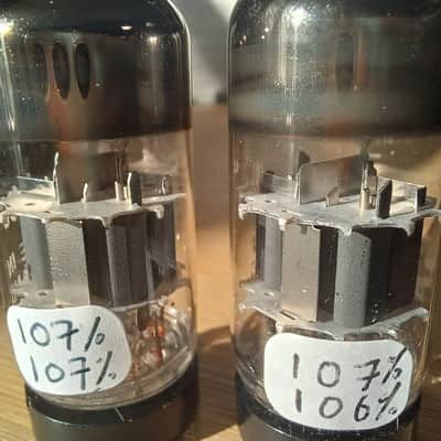 NOS 1974 MULLARD e88cc 6922 Mitcham Dimple DISC getter Special quality like CV2492 ecc88 6dj8 CCA perfectly balanced and very strong, gold pins best audio tube, for EMI redd 47 image 7