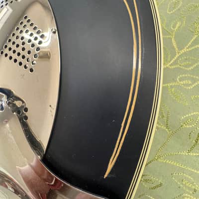 Johnson JR-550. Acoustic Electric Resonator.(W Hardcase)(Biscuit) image 9