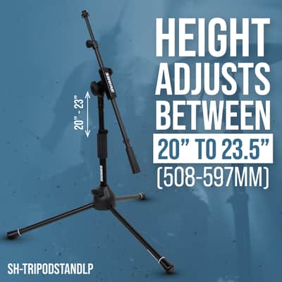 B-Stock Shure by Gator Low-Profile Tripod Mic Stand with Adjustable Height and Telescoping Boom; (SH-TRIPODSTANDLP) image 6