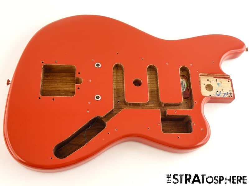 Fender Vintera II 60s RI BASS VI Six String BODY Fiesta Red image 1