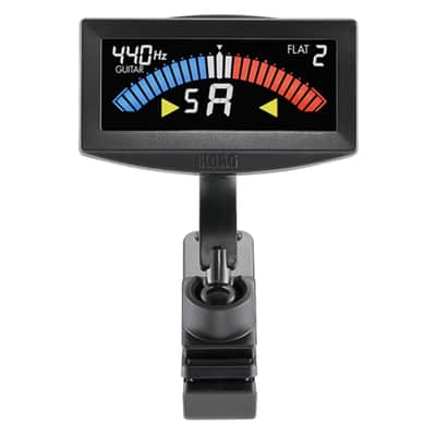 Korg PitchCrow-G Clip-on tuner for guitar or bass - Black image 1